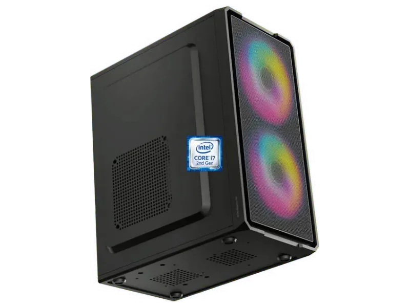 JDS LABCARES Core™ i7 - 2600 Quad Core Processor [AVF-N5] Gaming Computer with RGB Fans | Intel Core i7-2600 Quad Core Processor (8 GB RAM/Intel Ultra HD 2000 Graphics/256 GB SSD Capacity/Windows 11 Pro) Mini Tower with MS Office