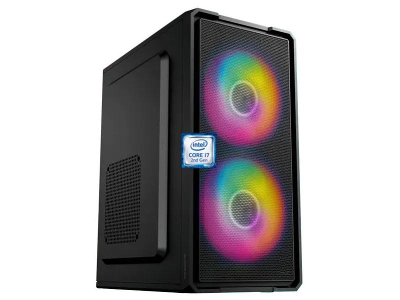 ODPRIDE Core™ i7 - 2600 Quad Core Processor [8MB Cache, 3.40 GHz] [EPR-N5] Gaming PC with RGB Fans | Intel Core i7-2600 Quad Core Processor (8 GB RAM/Intel HD 4K Graphics/256 GB SSD Capacity/Windows 11 Pro) Mini Tower with MS Office