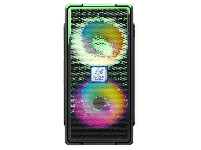 MASTERROD Core i7 - 2600 Quad Core Processor [8MB Cache, Up to 3.80 GHz] [IQH-N5] Intel Core i7-2600 Quad Core Processor | Gaming PC | Dual RGB Fans (8 GB RAM/Intel Ultra HD 4K Graphics/256 GB SSD Capacity/Windows 11 Pro) Mini Tower with MS Office