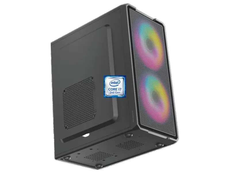 ODPRIDE Core™ i7 - 2600 Quad Core Processor [8MB Cache, Up to 3.80 GHz] [EQH-N5] Gaming Desktop with RGB Fans | Intel Core i7-2600 Quad Core Processor (8 GB RAM/Intel UHD Graphics/256 GB SSD Capacity/Windows 11 Pro) Mini Tower with MS Office