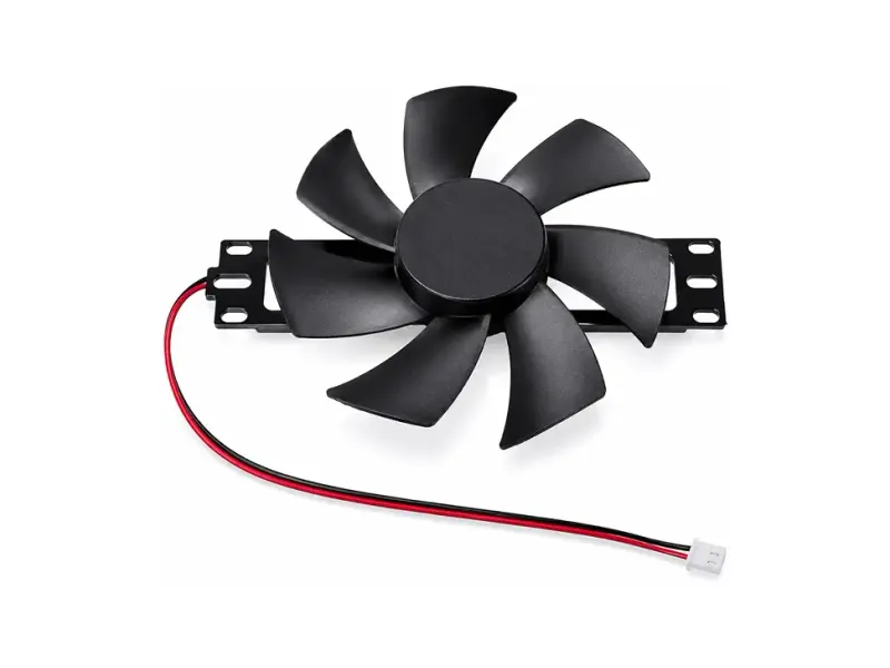 18V Plastic Blade Cooling Fan for Induction Cooker Cooler (Black) Cooling Fan Cabinet Cooler (Black)