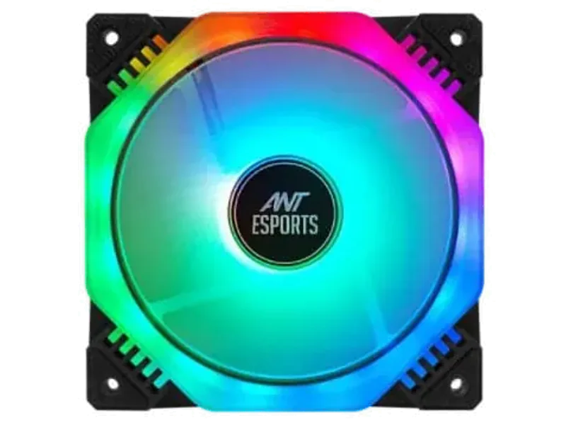 ANT ESPORTS OctaFlow 120mm Auto RGB Cabinet Fan (Black) (Single Pack)
