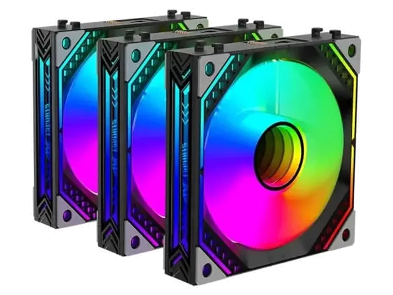 ANT ESPORTS Infinity Flow ARGB 120mm PWM Cabinet Fan Triple Pack