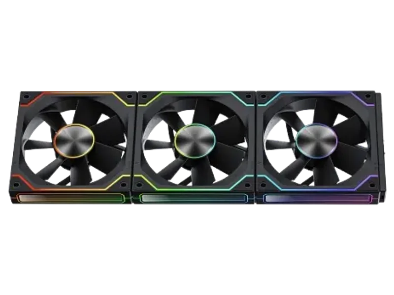 ANT Esports Shiftflow 120mm 3 IN 1 ARGB Case Fan Kit Black