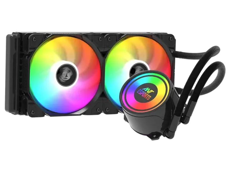 ANT Esports ICE-240 ARGB 240mm AIO Liquid Cooler Black