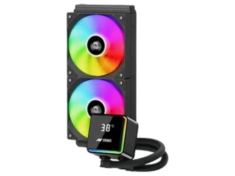ANT ESPORTS ICEStorm 240 ARGB 240mm CPU Liquid Cooler ( Black ) ( With LCD Display )