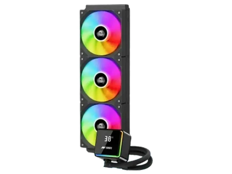 ANT ESPORTS ICEStorm 360 ARGB 360mm CPU Liquid Cooler ( Black ) ( With LCD Display )