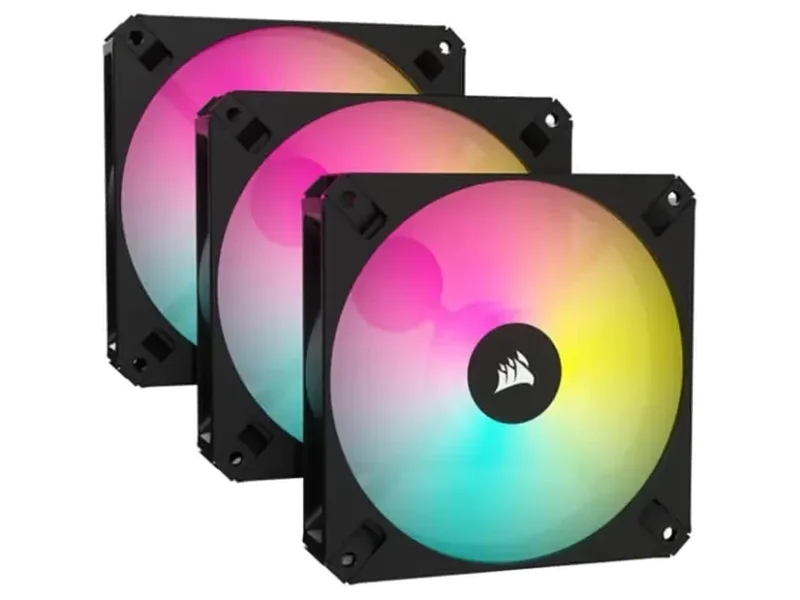 CORSAIR AR120 Digital RGB 120mm Cabinet Fan (Black) ( Triple Pack)