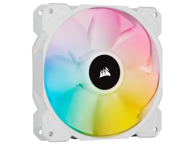 CORSAIR ICUE SP120 120mm RGB Elite Cabinet Fan (White) (Single Pack)