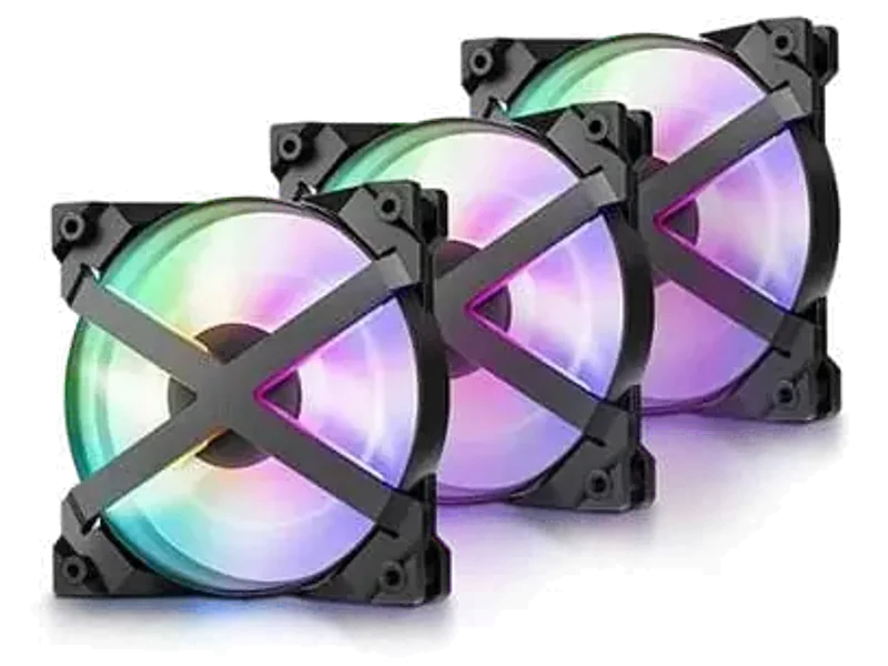 DEEPCOOL MF120 GT 120mm ARGB Cabinet Fan (Black) (Triple Pack)