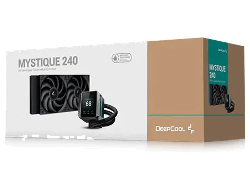 Deepcool Mystique 240 LCD 240mm AIO Liquid Cooler Black (R-LX550-Bkdsnc-G-1)