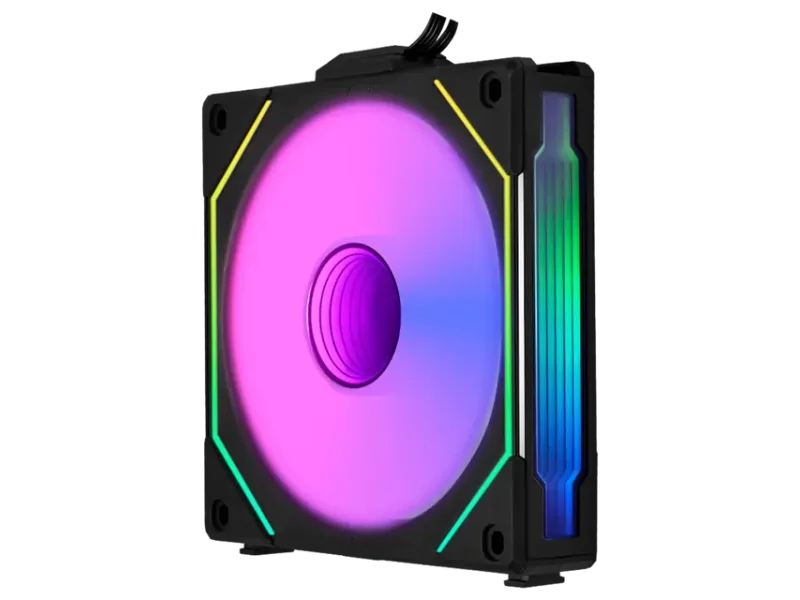 Lian LI UNI Fan SL-INF Reverse Blade 120 Infinity Mirror 120mm ARGB Single Pack Case Fan, Black- G99.12RSLIN1B.IN