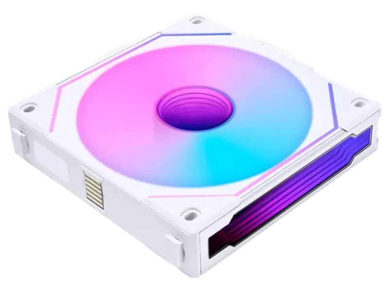 Lian LI UNI Fan SL-INF Reverse Blade 120 Infinity Mirror 120mm ARGB Single Pack Case Fan, White- G99.12RSLIN1W.IN