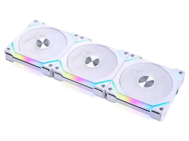 LIAN LI UNI Fan SL V2 120 ARGB With Controller Cabinet Fan (White) (Triple Pack)