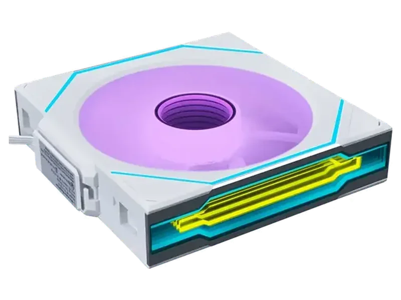 Lian Li Uni Fan SL-INF Wireless 120mm Cabinet Fan White (G99-12SLIN1W1W-IN)