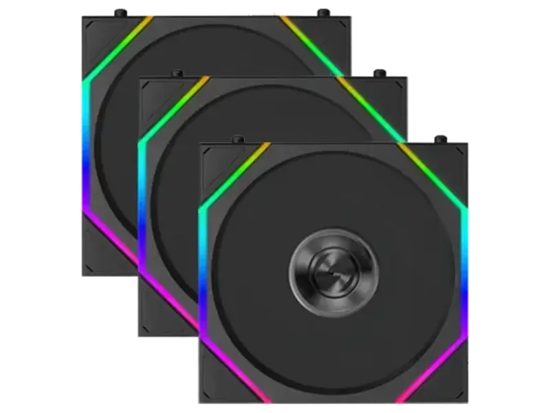 Lian Li UNI Fan TL Flex Wireless ARGB 120mm Reverse Blade Triple Pack Cabinet Fan