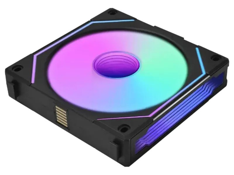 LIAN LI UNI SL Infinity Reverse Blade 140 140mm ARGB Cabinet Fan (Black) (Single Pack)