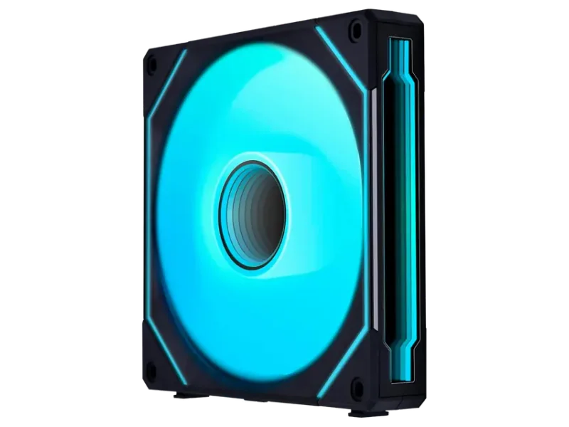 Lian LI UNI Fan SL-INF Reverse Blade 140 Infinity Mirror 140mm ARGB Single Pack Case Desktop PC Fan, Black- G99.14RSLIN1B.IN