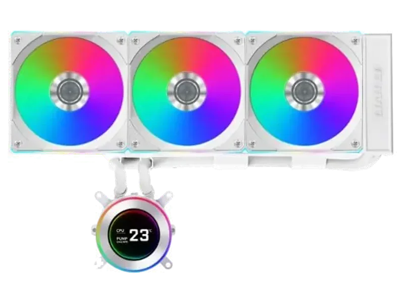 Lian LI Hydroshift II LCD-C 360CL White RGB CPU Liquid Cooler (G89.GHS2LCD36RW.IN)