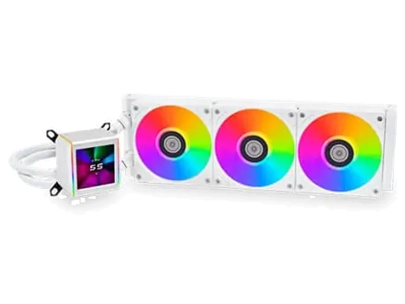 Lian LI Galahad II LCD ARGB 360mm CPU Liquid Cooler (White) G89.GA2ALCD36W.IN
