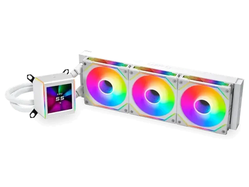 Lian-Li Galahad II LCD CPU Liquid Cooler - White, 360mm, SL-Infinity Fan