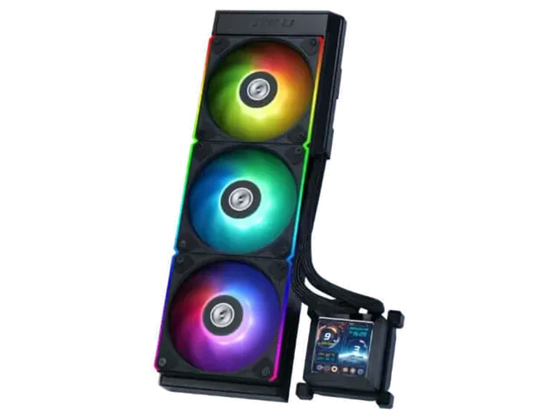Lian LI Hydroshift LCD 360R AIO CPU Liquid Cooler G89.GHSLCD36RB.IN Black