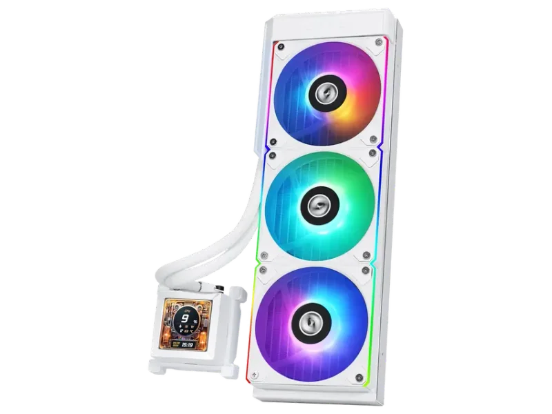 Lian LI Hydroshift LCD 360R ARGB CPU Liquid Cooler (White)