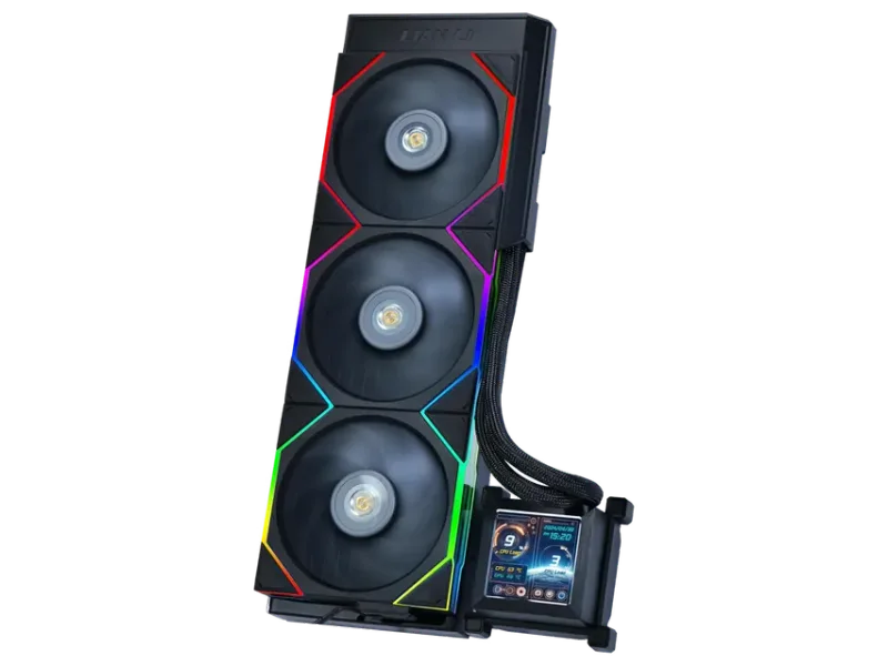 Lian LI Hydroshift LCD 360TL Liquid CPU Cooler - Black G89.GHSLCD36TB.IN