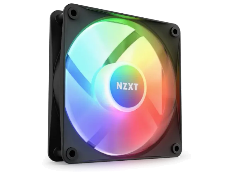 NZXT F120RGB Core - 120mm Hub-Mounted RGB Fan - Single Pack (Black)-RF-C12SF-B1