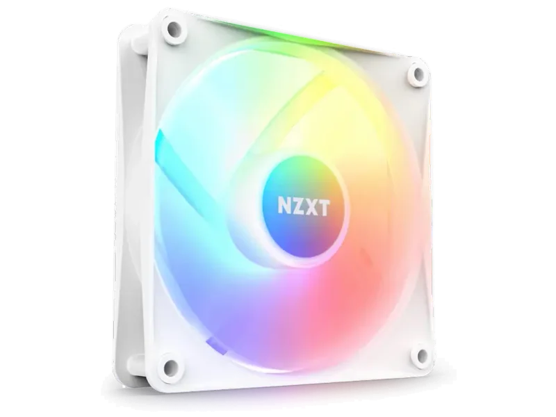 NZXT F120RGB Core - 120mm Hub-Mounted RGB Fan - Single Pack (White)-RF-C12SF-W1