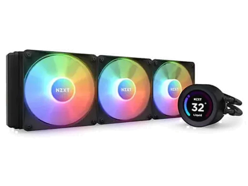 NZXT Kraken Elite RGB 360mm CPU Liquid Cooler (with LCD Display) (Black)