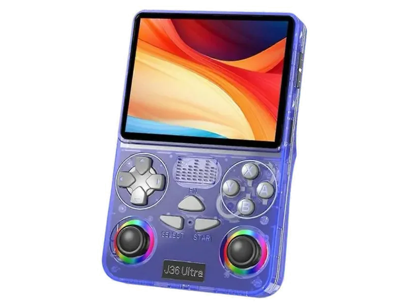 HG WORLD Retro J36 Ultra Video Game Hand Gaming Console For Pocket Game Box, Handheld Gaming Console with 3.5" IPS HD Display,Rechargeable Battery, 64 GB with 30,000+God of war, GTA Vice city, Crash Bandicoot & Many More