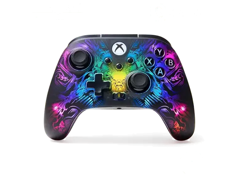 PowerA FUSION Pro Wireless Gaming Controller with Lumectra for Xbox Series X/S, Xbox One, PC, Windows 10/11 with Ghost RGB LED Lighting, Black (Officially Licensed)