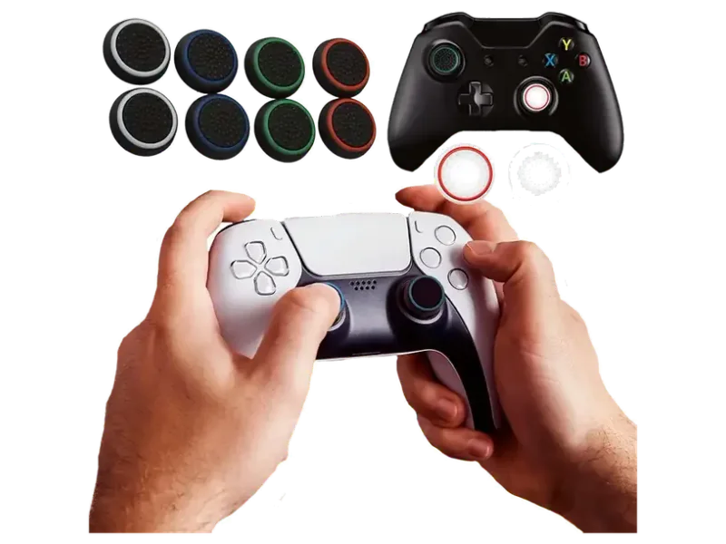 10 Pcs Controller Thumb Grips Joy Stick Replacement Ps 5c Console Thumb Grip Caps Compatible with ps5 Remote Controller Thumb Grips Ps4 Accessories Xbox One/360 Game Controller Joystick caps