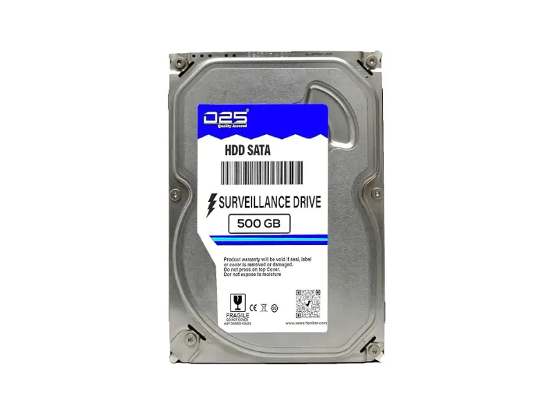 D25 Video 500GB Hard Disk for All 4 Channel, 8 Channel, 16 Channel, 32 Channel, CCTV Camera DVR | 500 GB SATA 3.5 Inch Desktop Surveillance Internal Hard Disk Drive