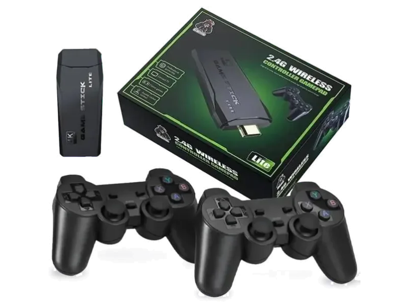 M8 Retro Game Stick Console 4k 2.4G Dual Wireless Controllers for TV Video Games