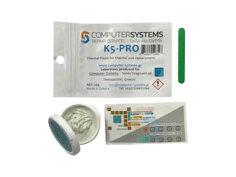 K5 PRO viscous thermal paste for thermal pad replacement 20g Apple iMac Sony PS4 PS3 XBOX Acer Aspire etc