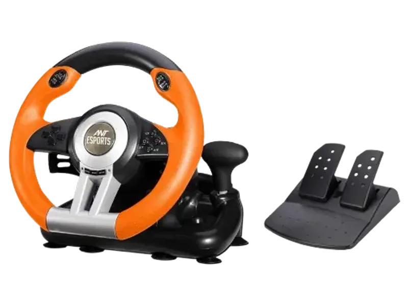 ANT Esports GW V3 PC Steering Wheel 270 Degree Vibration Gaming Steering Wheel With Shifter And Pedal For PC