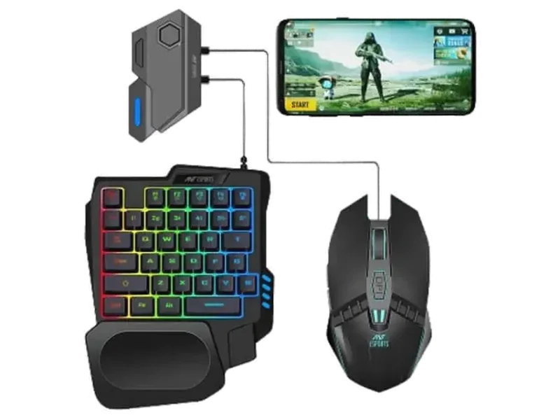 ANT ESPORTS MG401 4 in 1 Wireless Mobile Gaming Combo Pack ( Black )