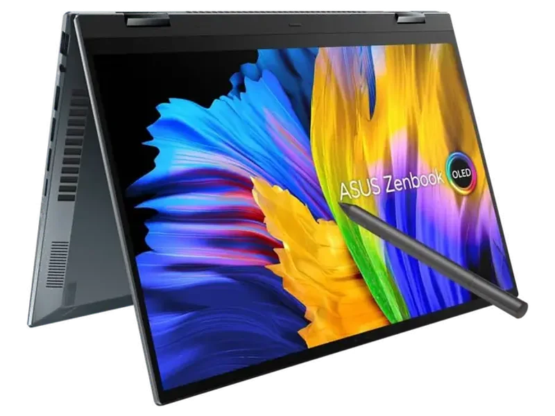 ASUS ZENBOOK 14 FLIP OLED INTEL H-SERIES INTEL CORE I5 12TH GEN 12500H - (16 GB/512 GB SSD/WINDOWS 11 HOME) UP5401ZA-KU541WS 2 IN 1 LAPTOP (14 INCH, PINE GREY, 1.40 KG, WITH MS OFFICE)