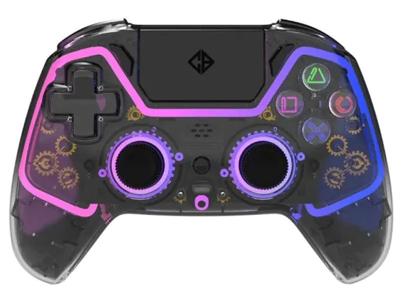 COSMIC BYTE Quantum Dual Mode Wireless Controller for PS4,PC ( Transparent Black )