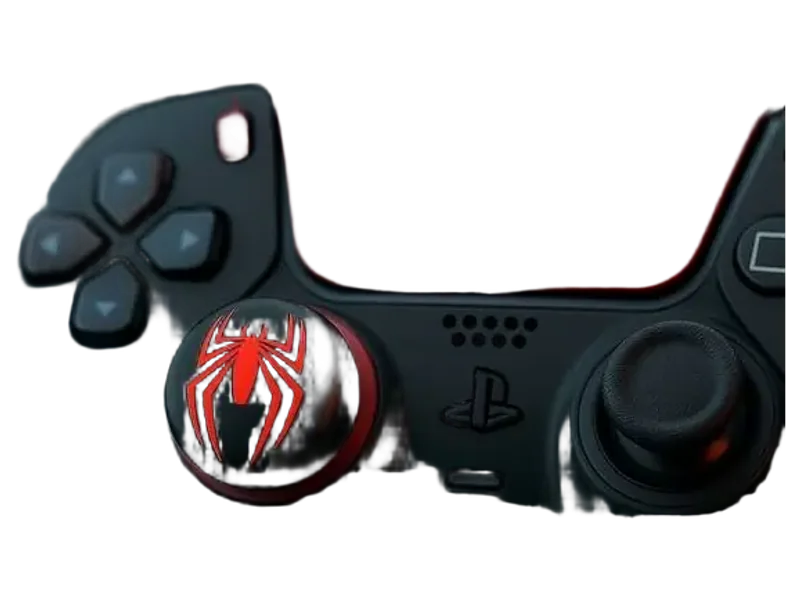 HICLE Spider Edition Joystick Thumb Silicone Thumb Grip Caps – Spider Logo Gaming Accessory Kit