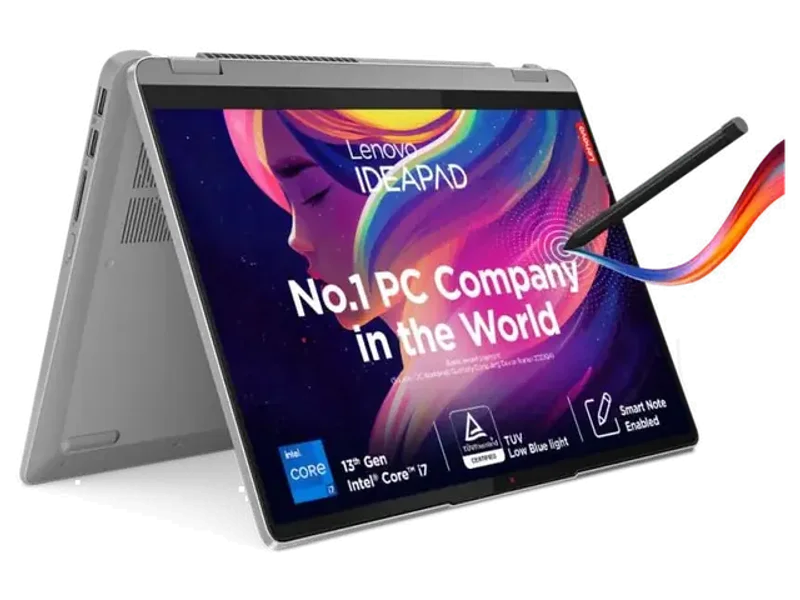 LENOVO IDEAPAD FLEX 5 INTEL CORE I7 13TH GEN 1355U - (16 GB/512 GB SSD/WINDOWS 11 HOME) 14IRU8 2 IN 1 LAPTOP (14 INCH, ARCTIC GREY, 1.5 KG, WITH MS OFFICE)