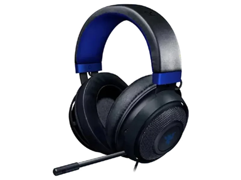 RAZER Kraken X for Console Wired Gaming Headphones With Mic ( Black - Blue ) ( Pc / Mac / Xbox / PS4 / PS5 )