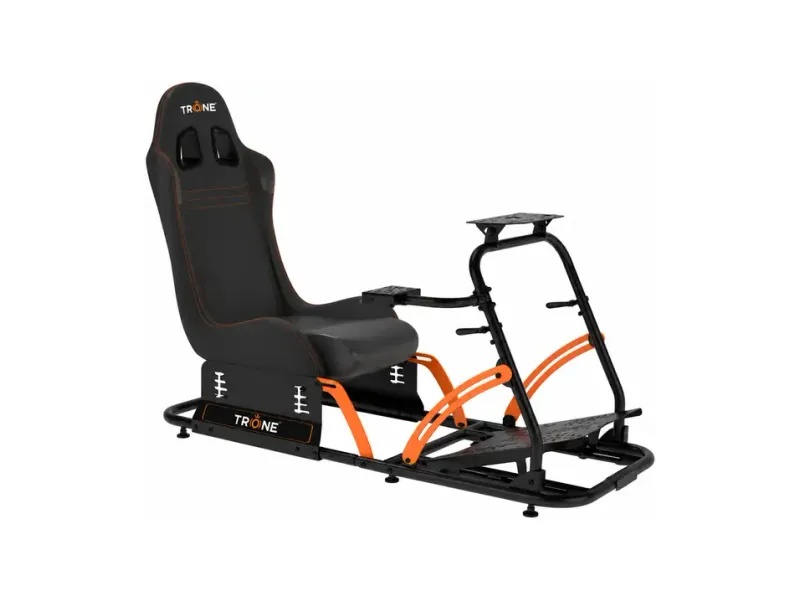 trone New RS2 Aero Black Premium Advanced Sim Racing Cockpit Gaming Chair