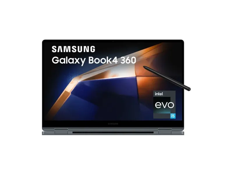 SAMSUNG GALAXY BOOK4 360 EVO INTEL CORE 5 120U - (16 GB/512 GB SSD/WINDOWS 11 HOME) NP750QGK-LG1IN 2 IN 1 LAPTOP (15.6 INCH, GRAY, 1.46 KG, WITH MS OFFICE)