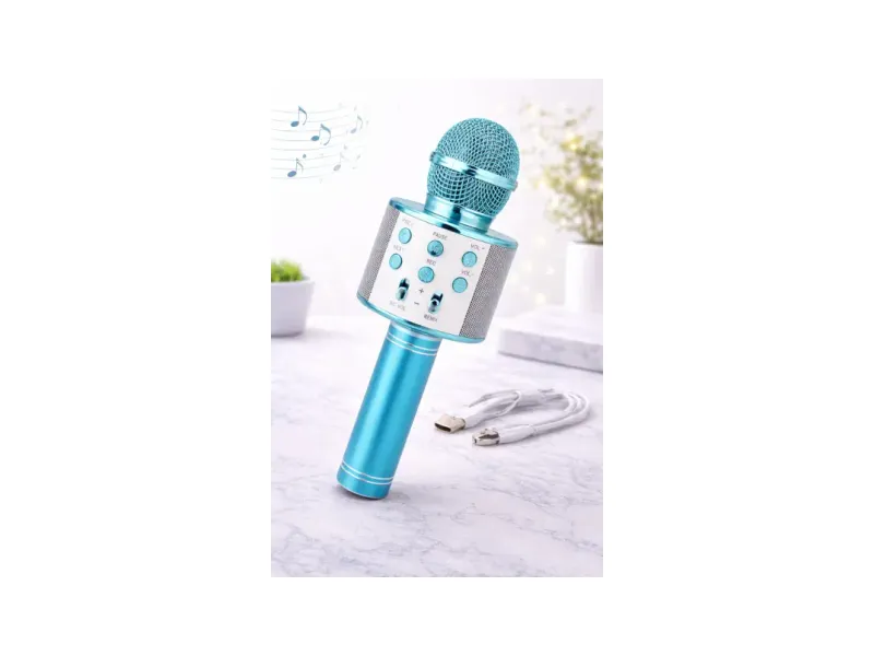 Seraphic Latest Handheld Wireless 4 in 1 Bluetooth Mic & Speaker for Kids and Adult Microphone