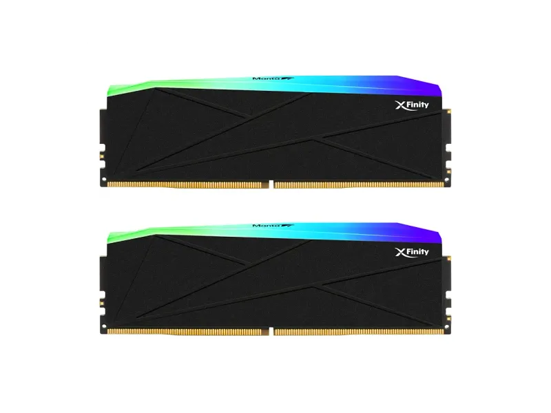 V-Color Manta XFinity RGB DDR5 64GB (32GBx2) 6000MHz XMP 3.0 & AMD EXPO CL30 1.35V RGB Gaming Desktop Upgrade RAM U-DIMM Memory Module SK Hynix IC - Black (TMXFL3260830KWK)
