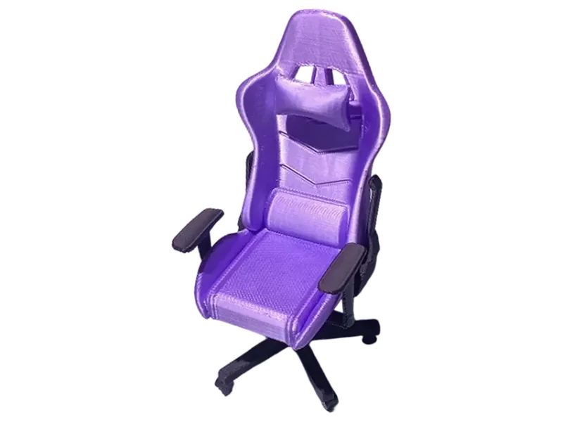ECOMISTIQ®1:12 Computer Gaming Chair Mini Desk Chair for Miniature Scene Architectural Violet|Toys & Hobbies
