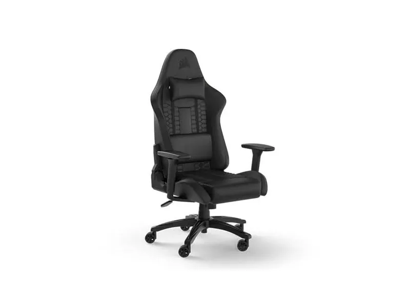 CORSAIR TC100 RELAXED LEATHRETTE GAMING CHAIR BLACK